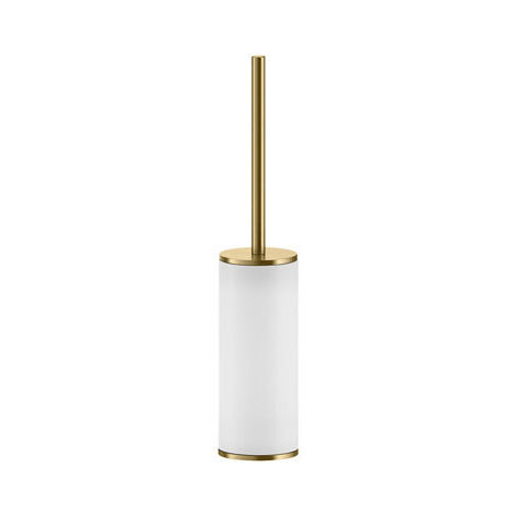 Gessi Inciso Stand-WC-Bürstengarnitur, Behälter weiß matt,