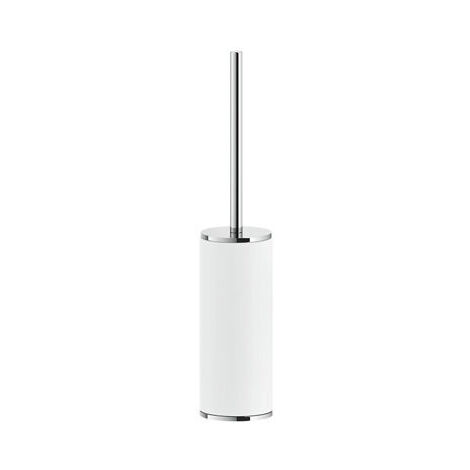 Gessi Inciso Stand-WC-Bürstengarnitur, Behälter weiß matt,