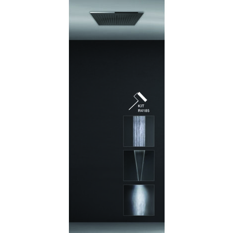 Gessi Minimali, Dusch-Einbau-System 505x305 Strahlart Regen,
