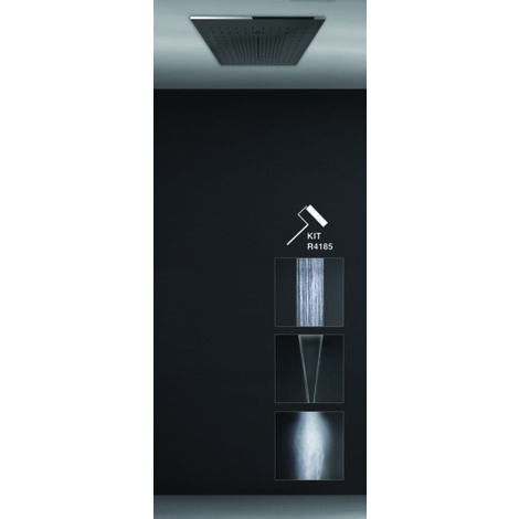 Gessi Minimali, Dusch-Einbau-System 505x505 Strahlarten Regen,