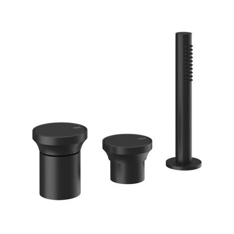 Gessi Origini 3-Loch-Wannenarmatur, mit Umsteller, Schlauch,