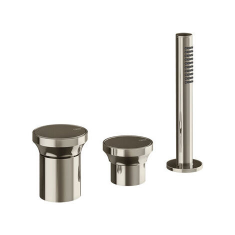 Gessi Origini 3-Loch-Wannenarmatur, mit Umsteller, Schlauch,