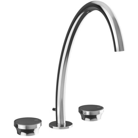 Gessi Origini 3-Loch Waschtischarmatur, hohe Version, mit