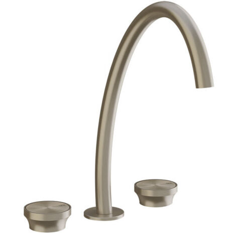 Gessi Origini 3-Loch Waschtischarmatur, hohe Version, ohne