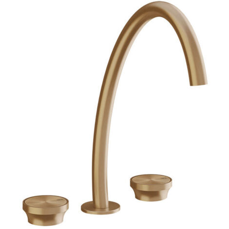 Gessi Origini 3-Loch Waschtischarmatur, hohe Version, ohne
