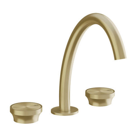 Gessi Origini 3-Loch Waschtischarmatur, mittlere Version, ohne