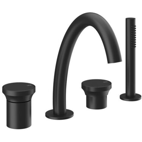 Gessi Origini 4-Loch-Wannenarmatur, mit Auslauf, Umsteller,