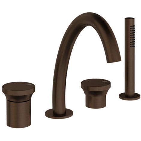 Gessi Origini 4-Loch-Wannenarmatur, mit Auslauf, Umsteller,