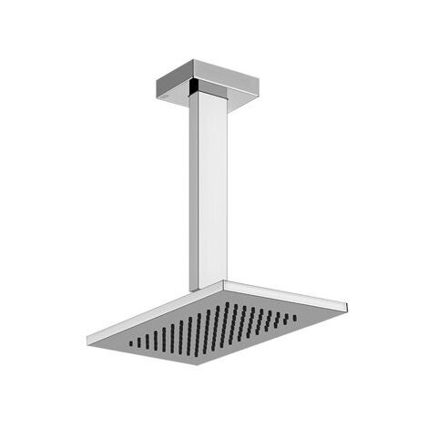 Gessi Rettangolo Antikalk-Kopfbrause 216x140 mm, mit Gelenk und