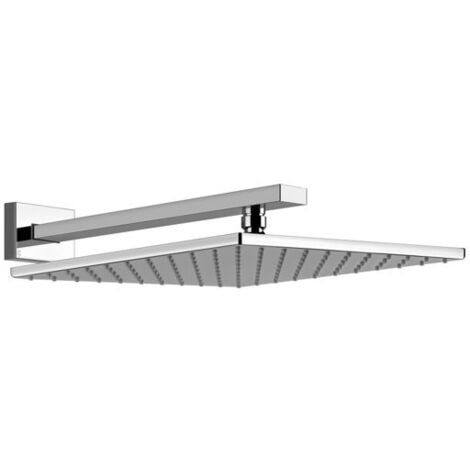Gessi Rettangolo Antikalk-Kopfbrause 300x300 mm mit Gelenk und