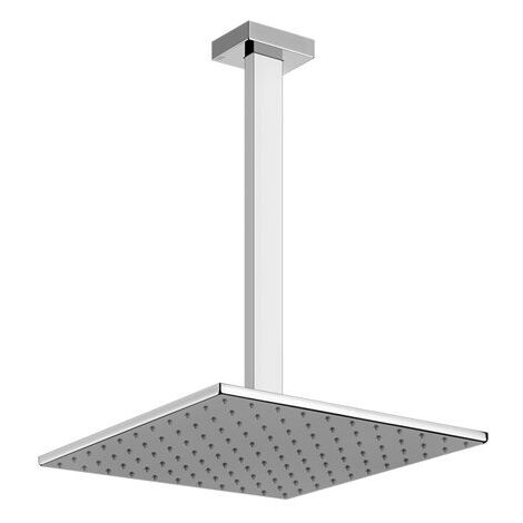 Gessi Rettangolo Deckenbrause antikalk 300x300 mm, mit