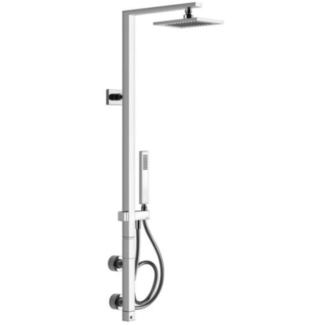Gessi Rettangolo Duschsäule mit Aufputz-Thermostat, Höhe 1779 mm,