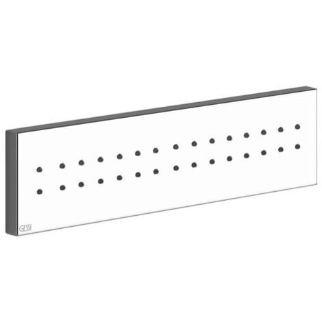 Gessi Rettangolo feste Seitenbrause 1/2, Breite 240 mm, mit