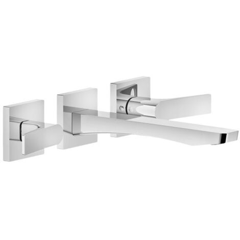 Gessi Rilievo, Fertigmontageset für 2-Griff-Armatur mit Auslauf