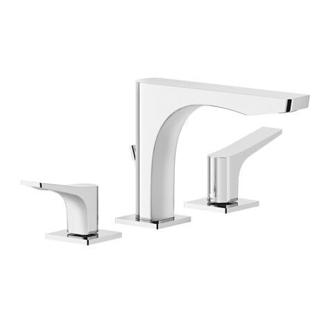 Gessi Rilievo, mélangeur lavabo 3 trous, avec vidage automatique,