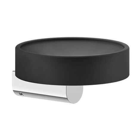 Gessi Rilievo, Seifenablage Schwarz matt zur Wandmontage,