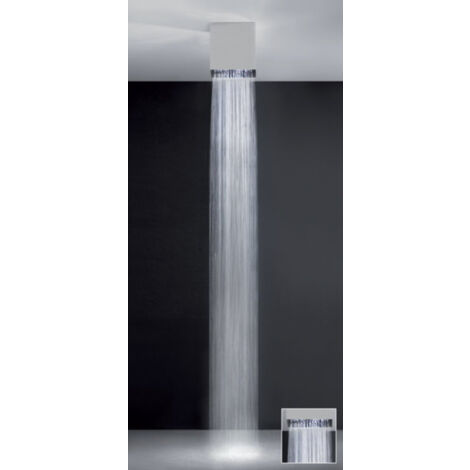 Gessi Segni, ducha Quadro versión 270 mm para montaje en techo,