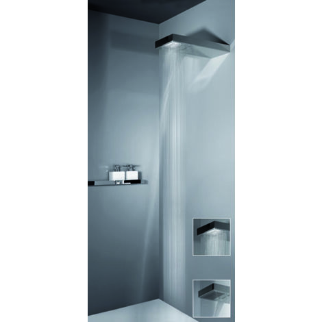 Gessi Segni, Multifunktions-Duschsystem mit Regen/Wasserfall,