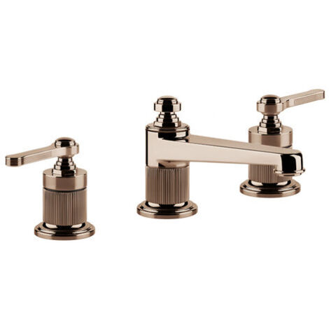 Gessi Venti20 3-Loch-Waschtischarmatur, Ausladung 134mm, Höhe