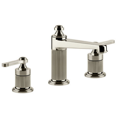 Gessi Venti20 3-Loch-Waschtischarmatur, Ausladung 134mm, Höhe