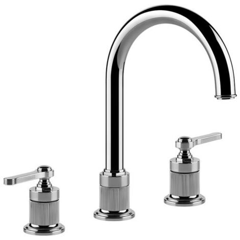 Gessi Venti20 3-Loch-Waschtischarmatur, Ausladung 172mm, mit