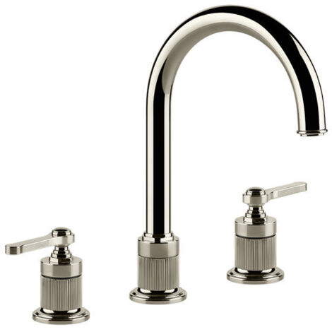Gessi Venti20 3-Loch-Waschtischarmatur, Ausladung 172mm, ohne