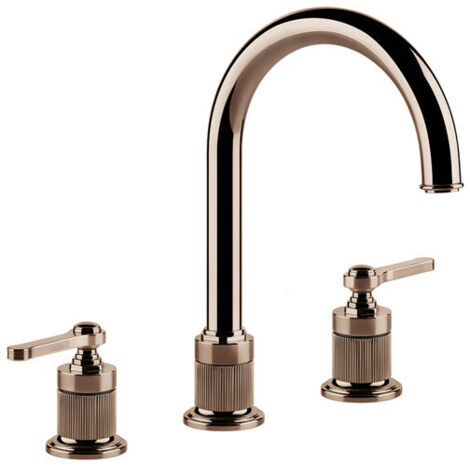 Gessi Venti20 3-Loch-Waschtischarmatur, Ausladung 172mm, ohne