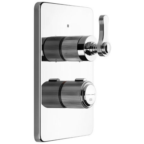 Gessi Venti20 Fertigmontageset Thermostat, mit Absperrventil,