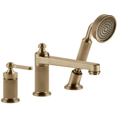 Gessi Venti20 robinetterie de baignoire à 3 trous, avec bec,