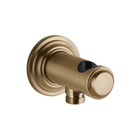 Gessi Venti20 Wandanschlussbogen mit Brausehalter, 1/2 Anschluss,