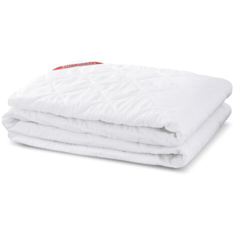 Gesteppter Matratzentopper/Matratzenschoner 90x200cm weiß