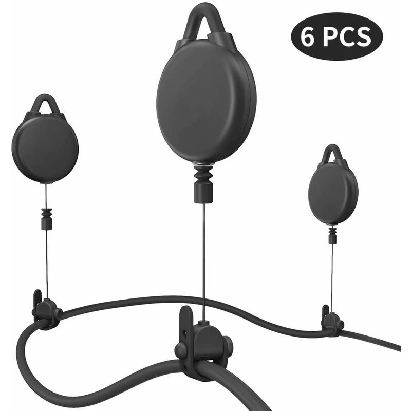 

Gestión de cables VR, 6 paquetes de sistema de gestión de cables VR para HTC Vive / HTC Vive Pro / Oculus Rift S / Playstation / Microsoft Mr /