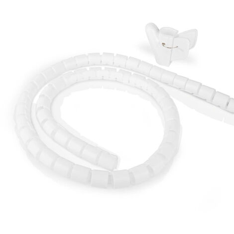 Gestione dei cavi manicotto a spirale 1 pz spessore massimo del cavo 32 mm pe bianco