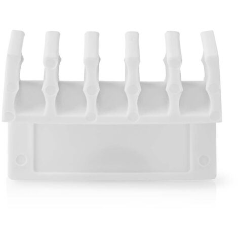 Gestione dei cavi  morsetto per cavi  click and go  2 pz  numero di slot 5 dischi  spessore massimo del cavo 71 mm  polipropilene  bianco 88301883 88301883 88301883 88301883
