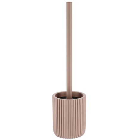 Gestreifte polyresin-wc-bürste - cappuccino - Tendance