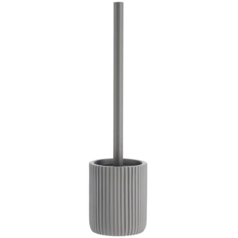 Gestreifte polyresin-wc-bürste - grau - Tendance