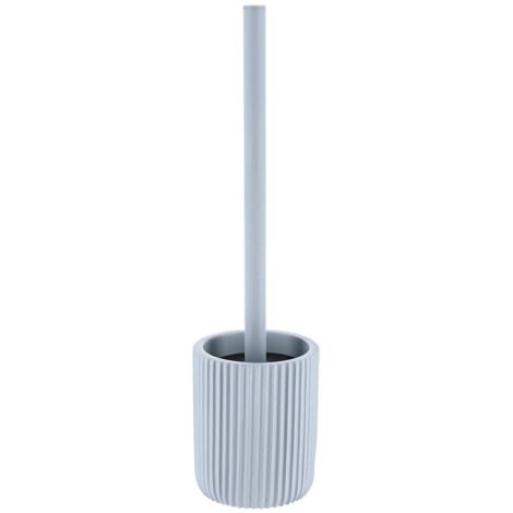 Gestreifte polyresin-wc-bürste - hellblau - Tendance