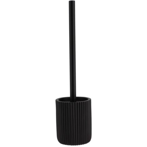 Gestreifte polyresin-wc-bürste - schwarz - Tendance