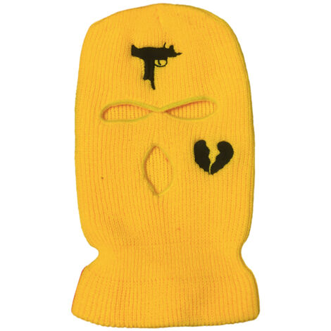 Gestrickte 3-Loch-Sturmhaube, winddichte und atmungsaktive Gesichtsmaske zum Skifahren, Radfahren und Laufen – für Damen und Herren