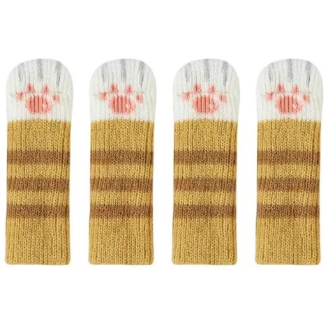 Gestrickte Tisch- und Stuhlsocken aus Wolle, rutschfest und geräuschdämpfend, 8er-Pack, preiswert