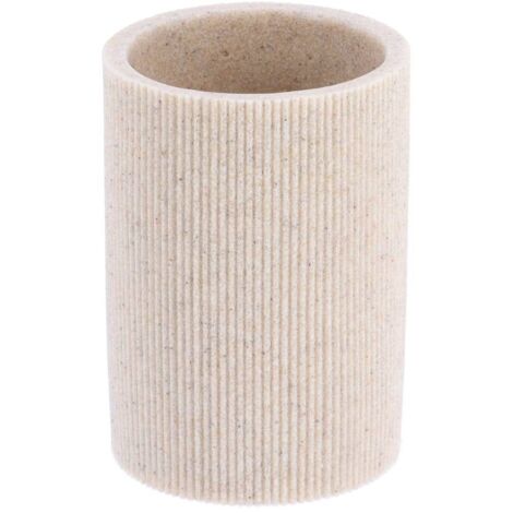 Gestriegelter becher aus polyresin - natürlich - Tendance