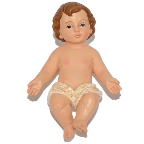 Gesù bambino senza culla bambinello per presepe h 15 cm