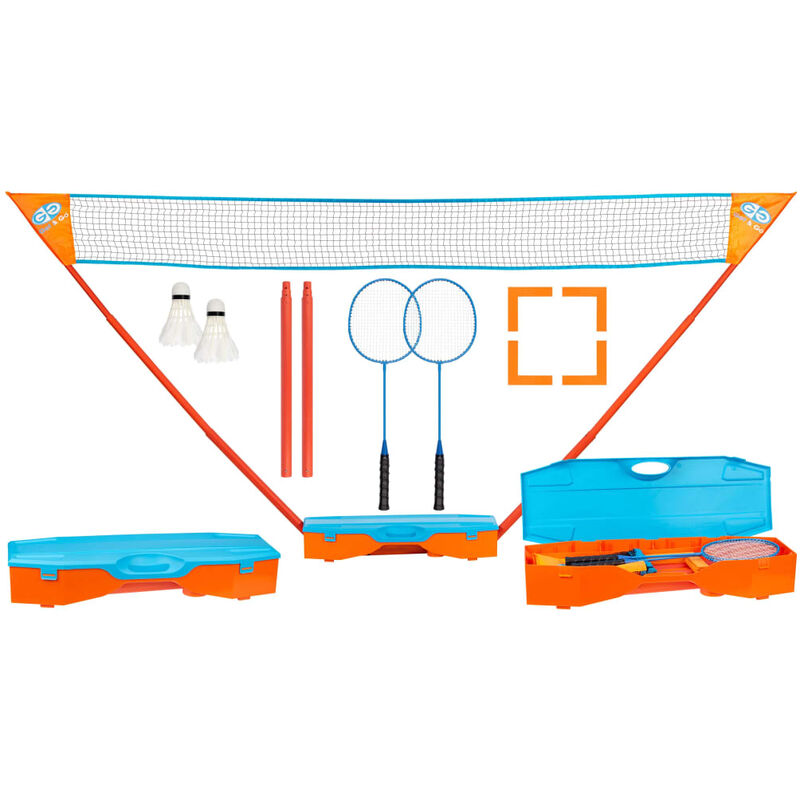 

Get & Go Set de bádminton inmediato azul y naranja - Multicolor
