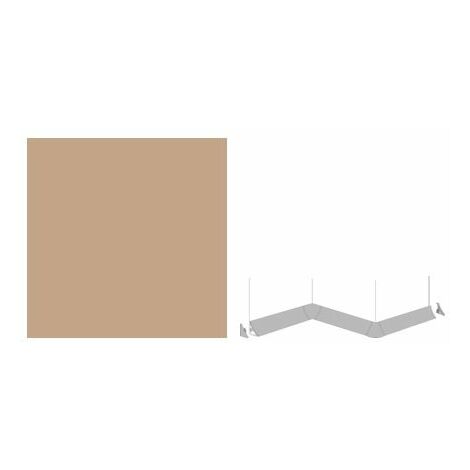 GetaElements Innenecke 90° Plus 3,5 x 3,5 x 3,5 cm, almond Küchenabschlussleisten