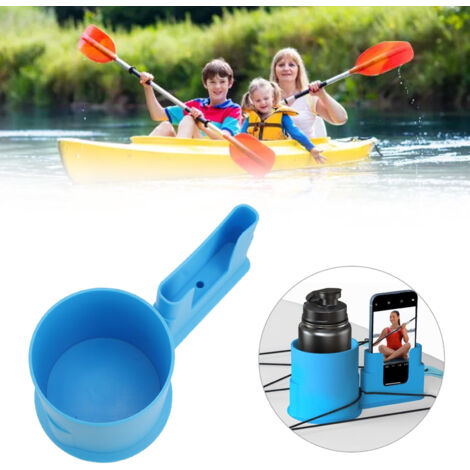 Getränkehalter für Paddleboards, blaue PP-Halterung, Wasserflaschenhalter, Handyhalter, robuste Halterung für Kajaks und Surfbretter
