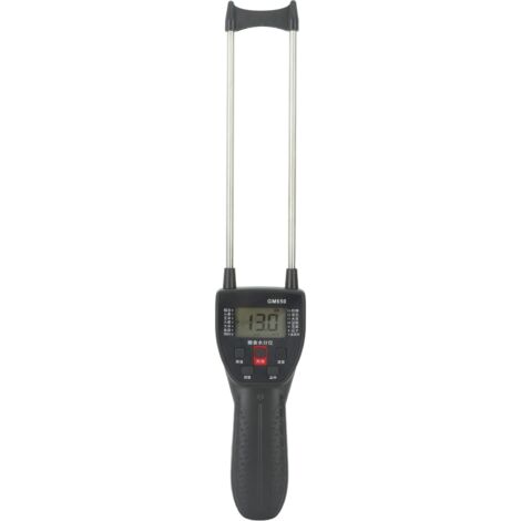 Getreidefeuchtemessgerät mit zwei Sonden, digitales LCD-Display mit Hintergrundbeleuchtung, Schimmeltest-Set mit Sprachausgabe für Bohnen, Reis, Weizen und Mais