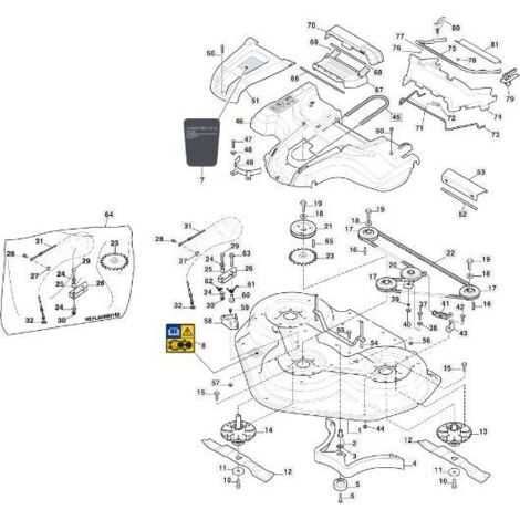 GETRIEBE CING CARTER 110/125 NCS8000N EL ORIGINAL STIGA - 337060034/0