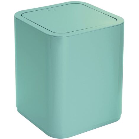 Gettacarte 8 lt d'appoggio in plastica riciclata 6309 Gedy serie SEVENTY Acquamarina