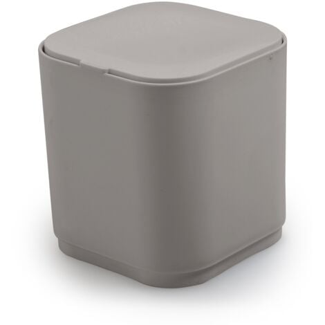 Gettacarte 8 lt d'appoggio in plastica riciclata 6309 Gedy serie SEVENTY Beige