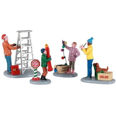Getting Ready To Decorate Set Of 4 Cod. 12030